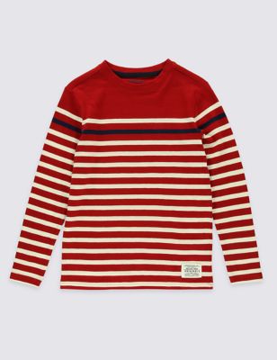 Pure Cotton Striped Top &#40;3-14 Years&#41;